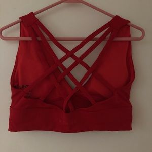 Ethos sports bra, worn less than 5 times, like new. Includes removable bra pads